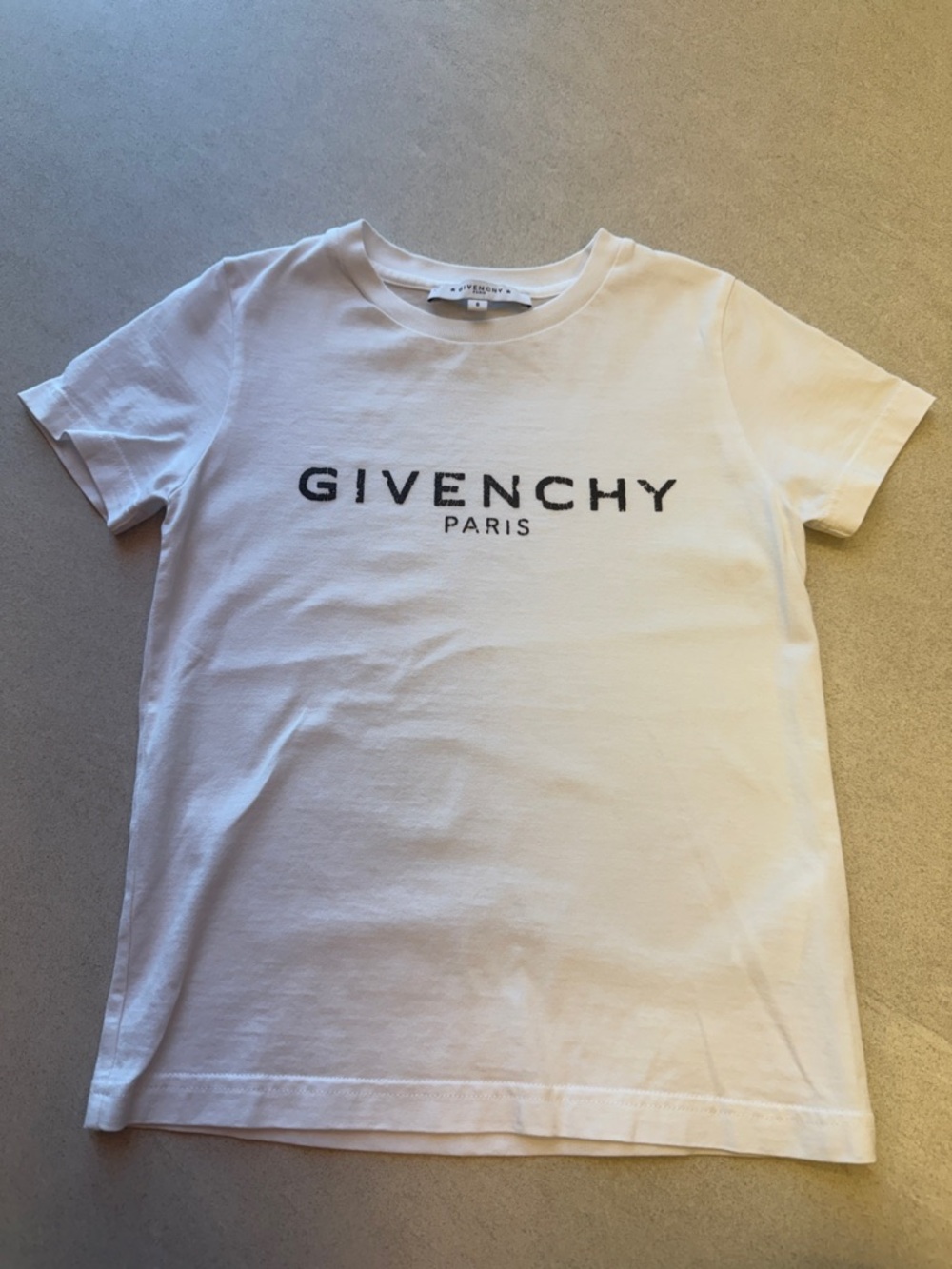 Givenchy kids White Crewneck Logo Tee